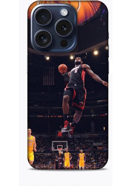 Apple iPhone 15 Pro Kılıf Basketbolcular 16 Lebron James Hediyelik Kılıf