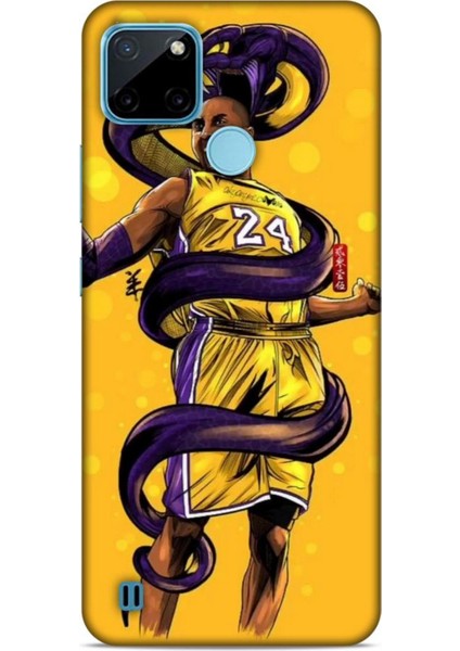 Realme C21Y Kılıf Basketbolcular 6 Kobe 24 Sarı Koruyucu Kapak