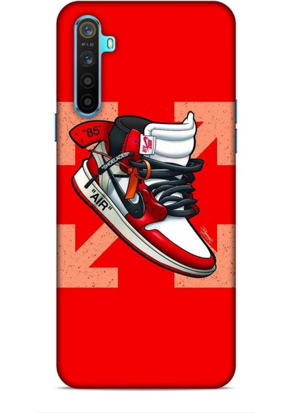 Realme 6i Kılıf Basketbolcular 2 Air 85 Kırmızı Kapak