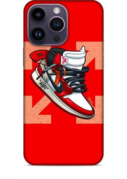 Apple iPhone 14 Pro Max Kılıf Basketbolcular 2 Air 85 Kırmızı Kapak
