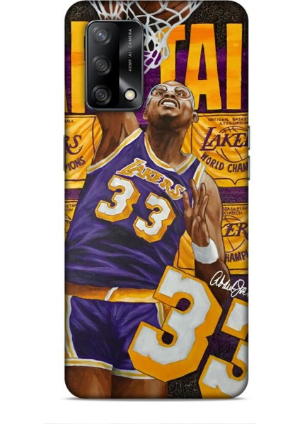 Oppo A74 Kılıf Basketbolcular 23 Lakers 33 Jabbar Telefon Kabı