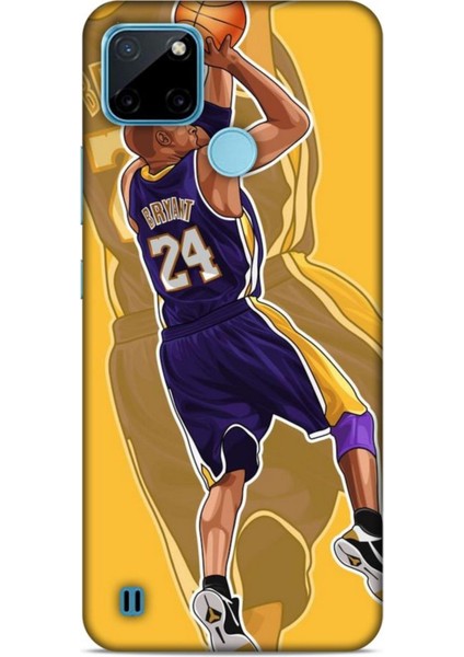 Realme C21Y Kılıf Basketbolcular 9 Kobe Bryant 24 Mor Uv Kılıf