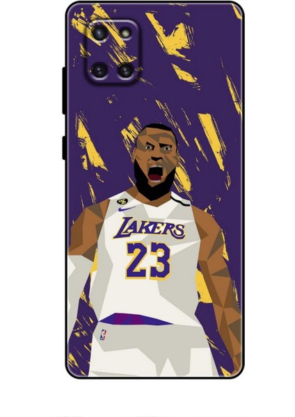 Samsung Galaxy A81 Kılıf Basketbolcular 18 Lebron James Nba Parlak Kılıf