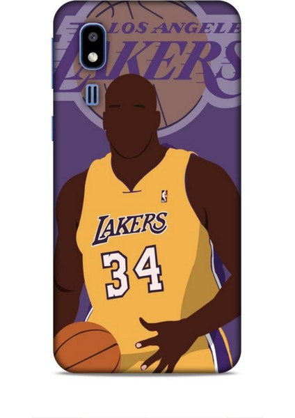 Samsung Galaxy A2 Core Kılıf Basketbolcular 24 Lakers Kahverengi Darbe Emici Kılıf