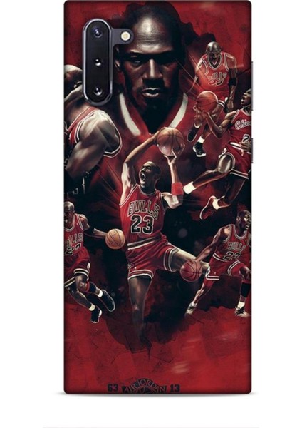 Samsung Galaxy Note 10 Kılıf Basketbolcular 12 Bulls 23 Tasarım Kılıf
