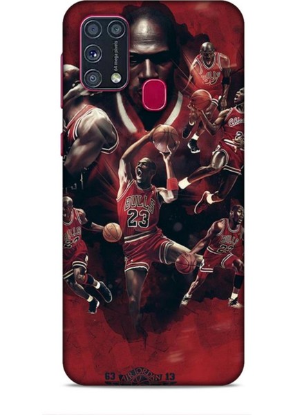 Samsung Galaxy M31 Kılıf Basketbolcular 12 Bulls 23 Tasarım Kılıf