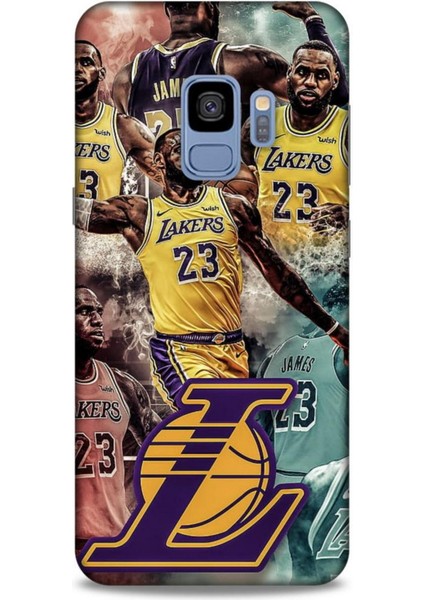 Samsung Galaxy S9 Kılıf Basketbolcular 17 Lebron 23 Lakers Yumuşak Kılıf