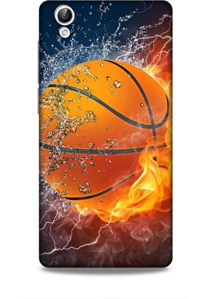 Vivo Y51 Kılıf Basketbolcular 30 Basketbol Topu Kenarları Şeffaf Kapak