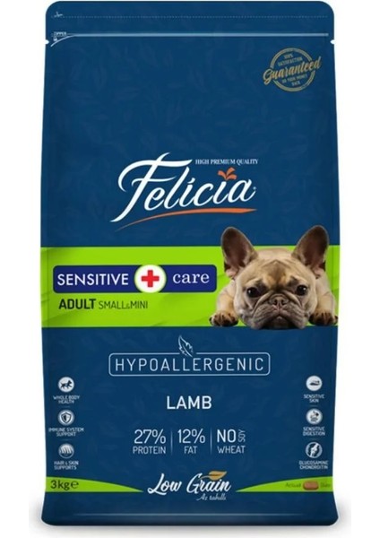 Düşük Tahıllı Hypoallergenic 3kg Small Mini Adult Kuzulu Yetişkin Köpek Maması