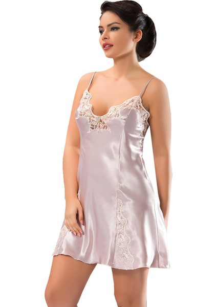 Pudra Saten Sabahlık & Gecelik 2' Li Takım - 1420 fiyatları