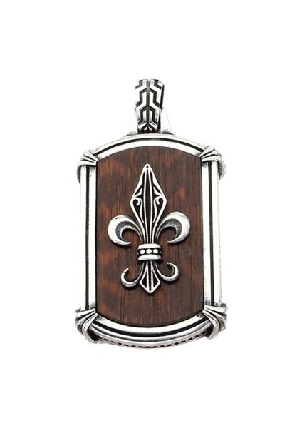 Gümüş 925 Ayar Fleur De Lis Kolye Ucu