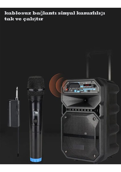V-102 Vhf Kablosuz Mikrofon Profosyonel Cami Okul Otobüs Sunum Düğün Alıcılı El Mikrofonu Karaoke Digital Ekran indirimleri
