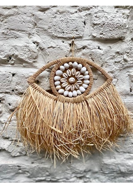 3'lü Set Rafya Deniz Kabuklu Model & Tüm Çap 30-50 cm & Yarım Göz modelleri