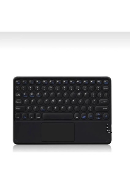 Wenn Tab Ultra 10.4" Uyumlu Kablosuz Bluetooth Şarj Edilebilir Mini Q Touchpad'li Klavye - Siyah