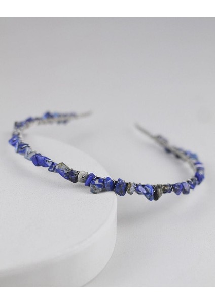 Lapis Lazuli Doğal Taş Taç (Doğal Taş, Taç, Saç Aksesuarı)