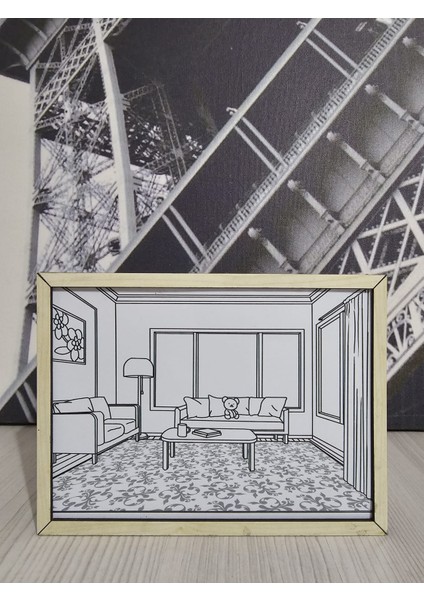 4d Ilustrasyon Dekoratif ve Gece Lambası