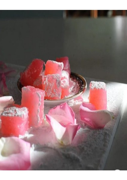 Taze Güllü Lokum (Gül Aromalı )250 gr