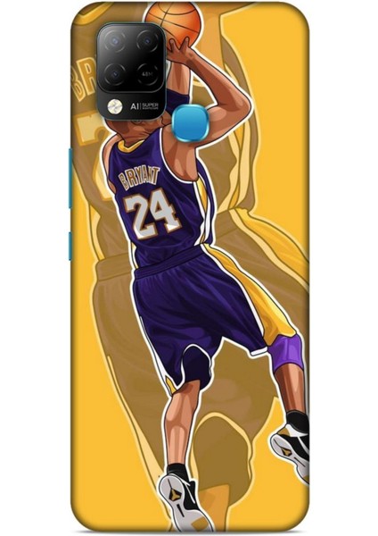 Infinix Hot 10T Kılıf Basketbolcular 9 Kobe Bryant 24 Mor Uv Kılıf