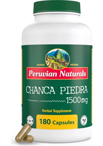 Peruvian Naturals Chanca Piedra Chancapiedra Stonebreaker 1500 Mg 180 Kapsul From Peru