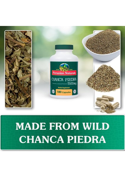 Chanca Piedra Chancapiedra Stonebreaker 1500 Mg 180 Kapsul From Peru