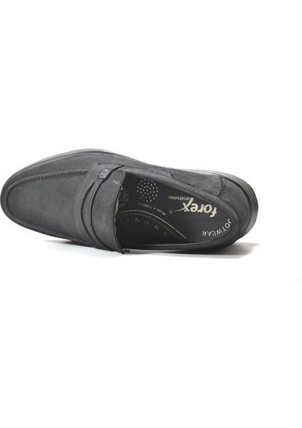 4042 Nubuk Siyah Anatomik Loafer Casual Erkek Ayakkabı fırsatları