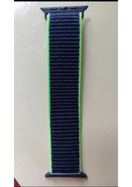 Apple Watch 38MM / 40MM/ 41 mm (Seriler /se ile Uyumlu) Cırtlı Bant Kordon Mavi Yeşil fiyatları