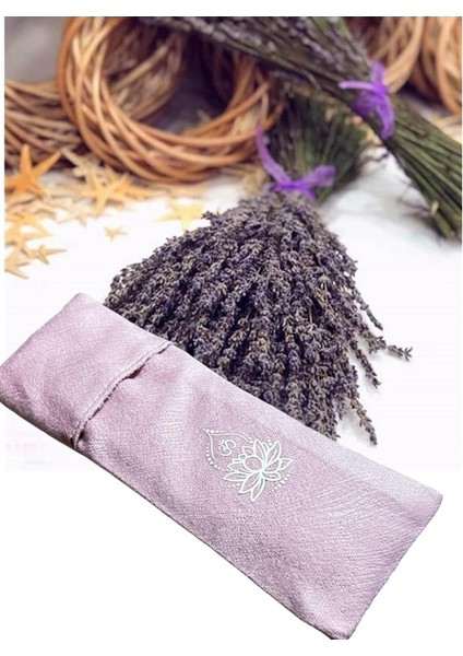 Yoga Göz Yastığı - Lotus Çiçeği Lavantalı Yoga Göz Yastığı - Yoga Dinlendirici Göz Bandı