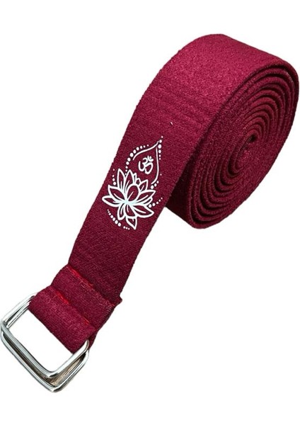 Lotus Çiçeği Baskılı Yoga Kemeri 200 cm x 4,5 cm %100 Pamuklu fiyatları