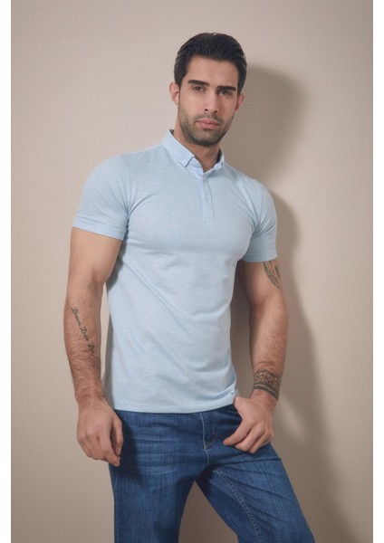 Basic Polo Yaka Slim Fit Tişört