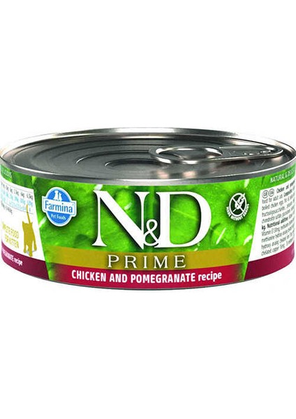 Nd Prime Kitten Tavuk Nar Yavru Kedi Konservesi 80 gr