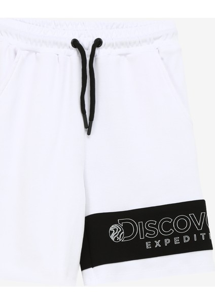 Lastikli Bel Standart Beyaz Erkek Şort D4SB-SHT3016 modelleri
