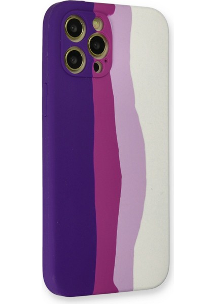 Iphone 12 Pro Max Kılıf Ebruli Lansman Silikon - Mor-Beyaz 300099 modelleri