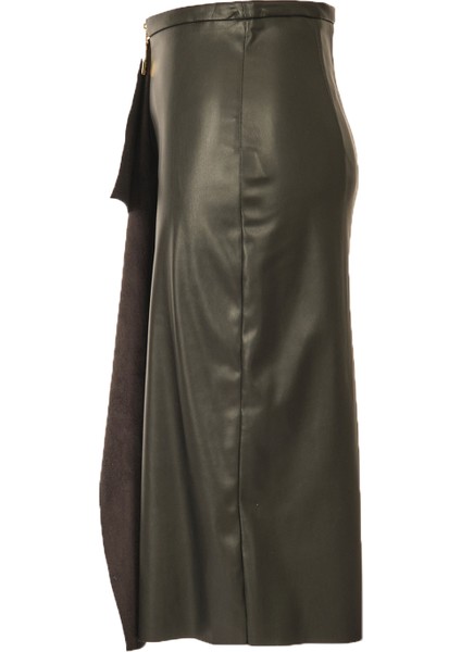 Minimalist Oversize Midi Deri Etek - Şık & Rahat modelleri