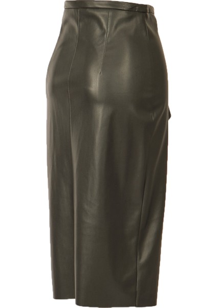 Minimalist Oversize Midi Deri Etek - Şık & Rahat indirimleri