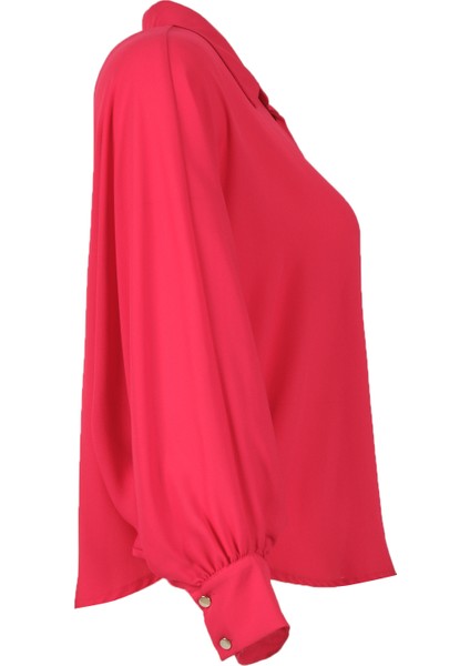 Minimalist Balon Kol Oversize Kadın Bluz - Günlük & İş fiyatları