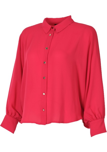 Minimalist Balon Kol Oversize Kadın Bluz - Günlük & İş fırsatları