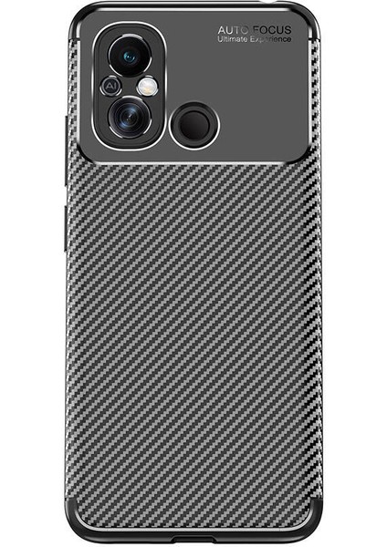 Xiaomi Redmi 12C Kılıf Kamera Çıkıntılı Karbon Fiber Dokulu Renk Atmaz Koruyucu Kapak (Negro)