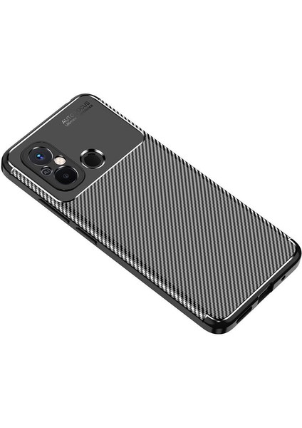 Xiaomi Redmi 12C Kılıf Kamera Çıkıntılı Karbon Fiber Dokulu Renk Atmaz Koruyucu Kapak (Negro)