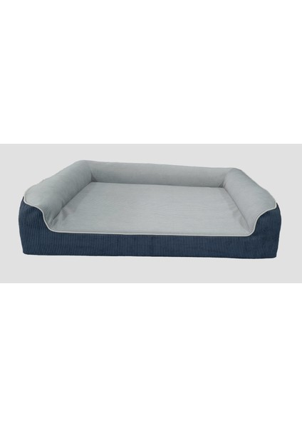 Premium Sofa Blok Sungerli Alezli Fermuarlı Yıkanabilir Köpek Yatağı S Blcgr
