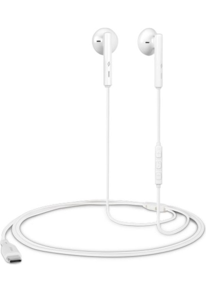 Hd Mikrofonlu Kulakiçi Kablolu Type-C Kulaklık, Kumanda Kontrollü Stereo Sesli Kulaklık
