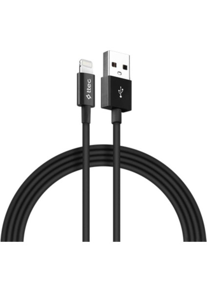 1 Metre 2.4A Ultra Hızlı Iphone Lightning Şarj ve Data Kablosu, 480MBPS Veri Aktarımlı Dayanıklı Kablo
