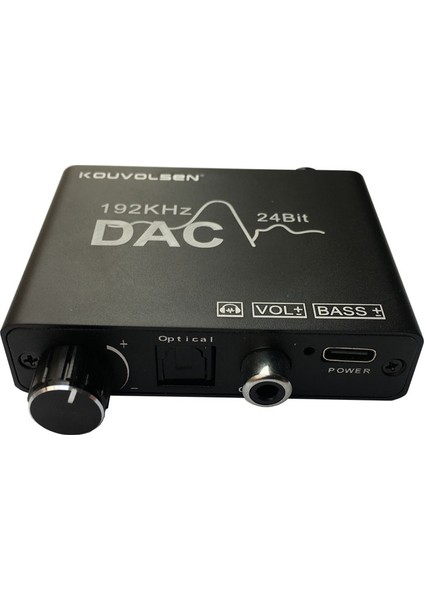 Dijital To Analog Ses Dönüştürücü Bas Kontrol 192KHZ Dac Dönüştürücü