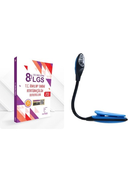 8. Sınıf Güçlendiren İnkılap Tarihi ve Atatürkçülük Deneme + Kitap Okuma Işığı Hedi