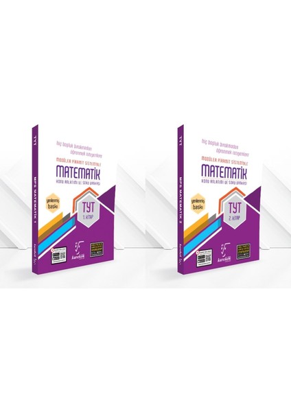 TYT Matematik 1 ve2 Inci Kitap Mps (Modüler Piramit Sistemi) 2024 Full Set