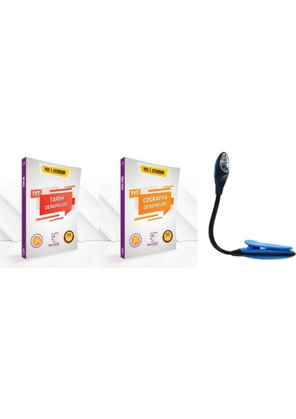 TYT Tarih Coğrafya Kazandıran Deneme Süper Set + Kitap Okuma Işığı Hediye