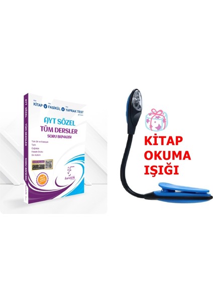 AYT Sözel Tüm Dersler Soru Bankası Süper Sorular + Kitap Okuma Işığı Hediye