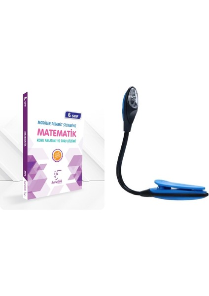 6. Sınıf Güçlendiren ve Kazandıran Matematik Konu Anlatımı + Kitap Okuma Işığı Hedi