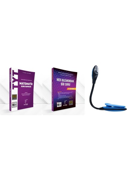 TYT Matematik Soru Bankası + Kazanım Soru + Full Set + Kitap Okuma Işığı Hediye