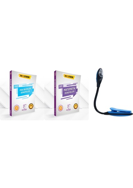 TYT Fen Bilimleri ve Matematik Kazandıran Deneme Muhteşem Set + Kitap Okuma Işığı
