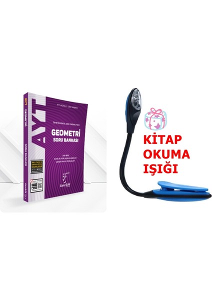 AYT Geometri Soru Bankası + Kitap Okuma Işığı Hediye